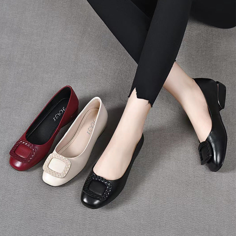 Comfortable Women's Flat Shoes with Wedge Heel, for Middle-Aged and Elderly Women