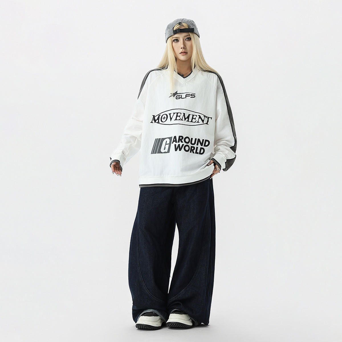 Unisex Casual Pullover Loose Sweatshirt