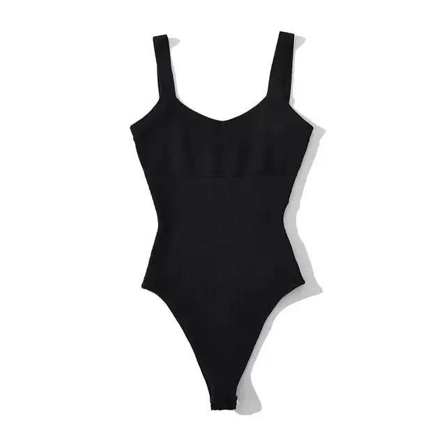 Women Summer Tank Sleeveless Knit Bodysuits