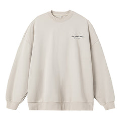Unisex Cotton Printed Round Neck Sweater
