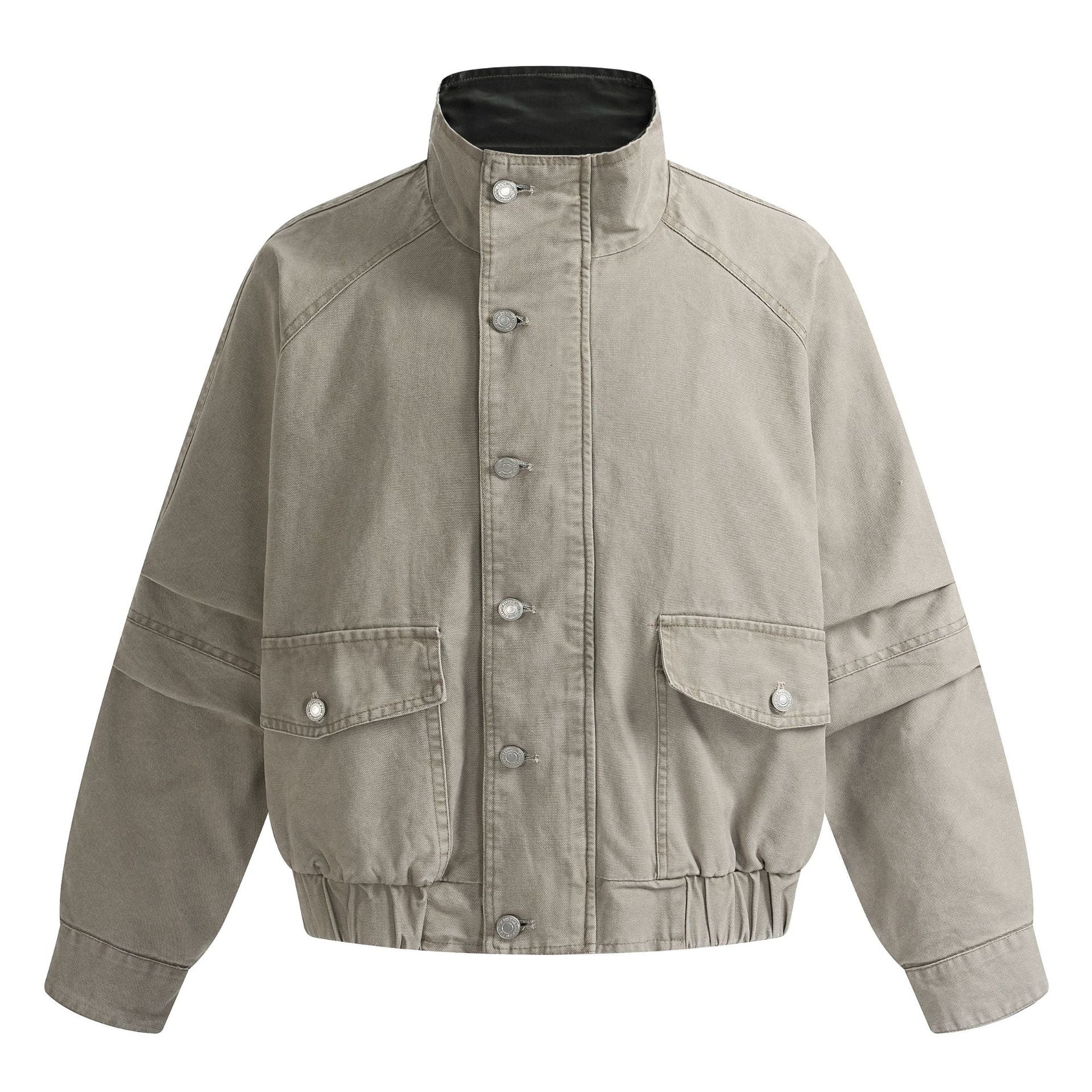 Women Harrington Long Sleeve Splice Jacket