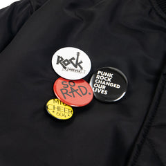 Kids Embroidered Badge Bomber Jacket