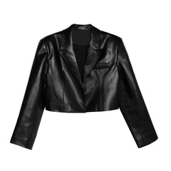 Women Black Pilot Leather Jacket