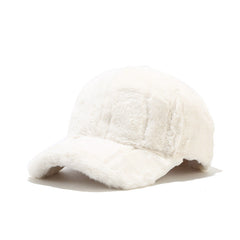 Accessories Women Warm Rabbit Fur Thick Plush Caps