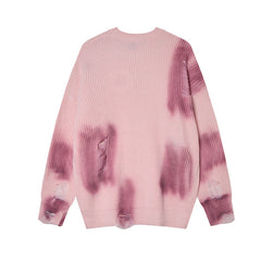 Unisex Knitted Tie Dye Sweater