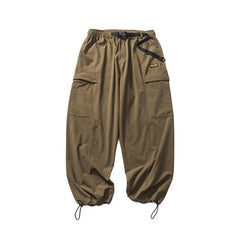 Men Casual Cotton Drawstring Cargo Sweatpants