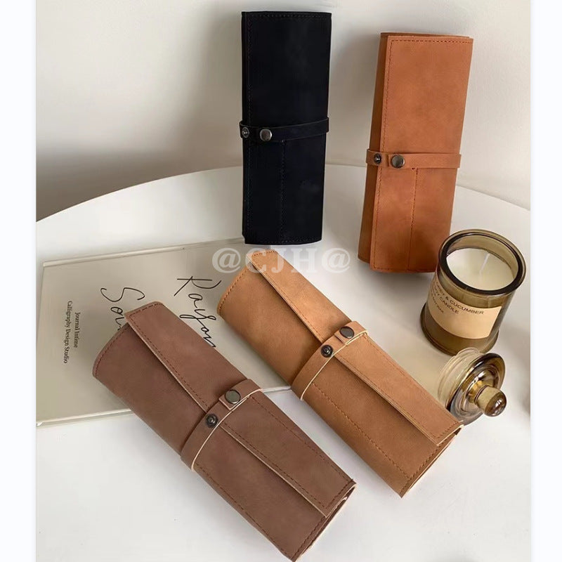 Accessories Wristband Matte PU Roll-Up Watch Organizer Case