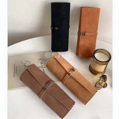 Accessories Wristband Matte PU Roll-Up Watch Organizer Case