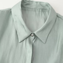 Women Casual Bow Lace up Shirt