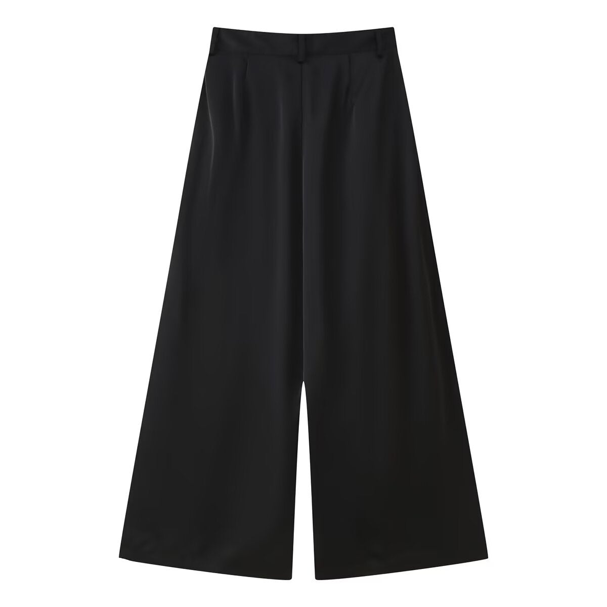 Women Casual Front Pleated Wide Leg Pants
