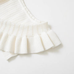 Women Casual Bow Tie Lace Collar Tops