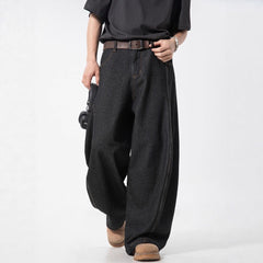 Mens Denim Loose Wide Leg Jeans
