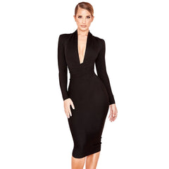 Women Long Sleeve Sexy Bodycon Dress