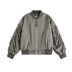 Women Casual Loose Varsity Jackets
