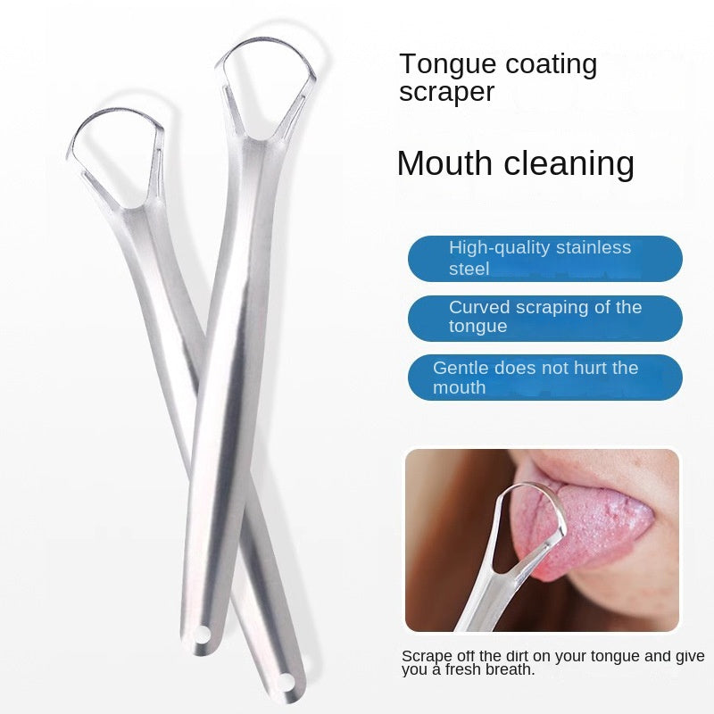 Tongue Cleaner Stainless Steel Tongue Scraper Oral Hygiene Tool for Fresh Breath