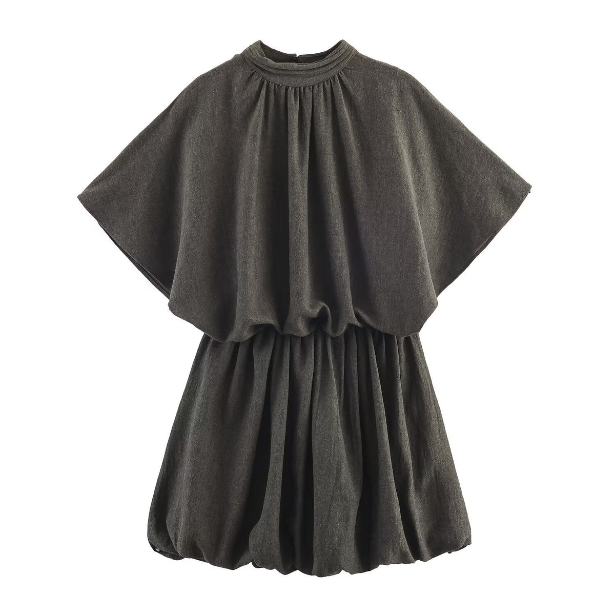 Women Casual Pullover Balloon Mini Dress