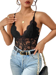 Woman Elegant Lace Intimate Bodysuit