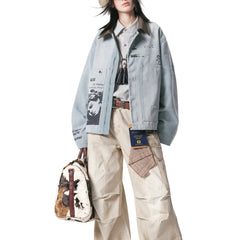 Women Casual Detroit Denim Overcoat