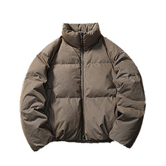 Unisex Stand up Collar Puffer Jacket