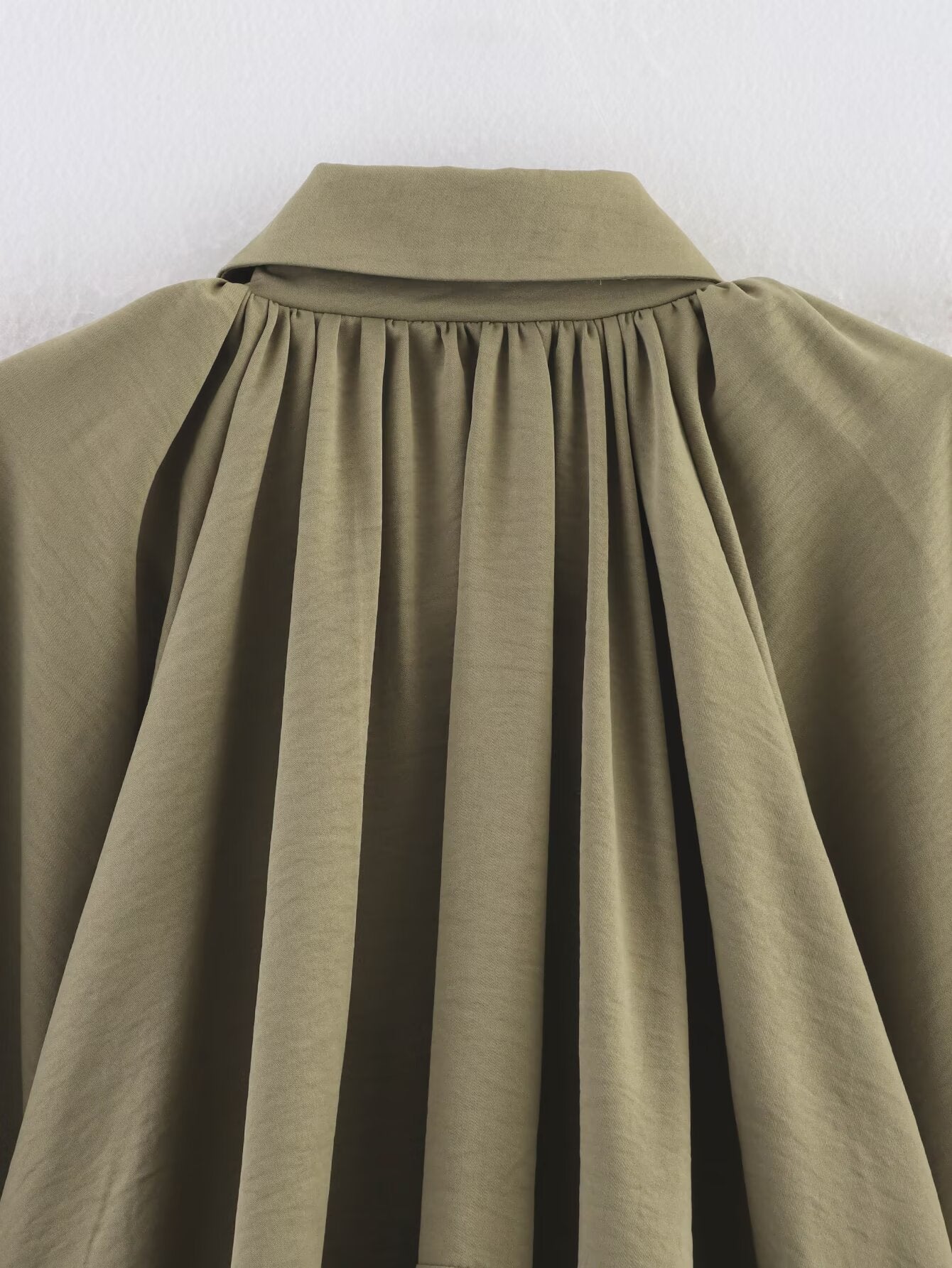 Woman Formal Long Sleeved Puffy Blouse
