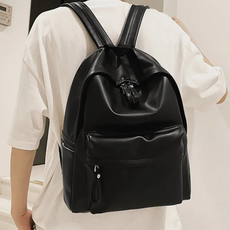 Accessories Women Leather Casual Backpack Bag