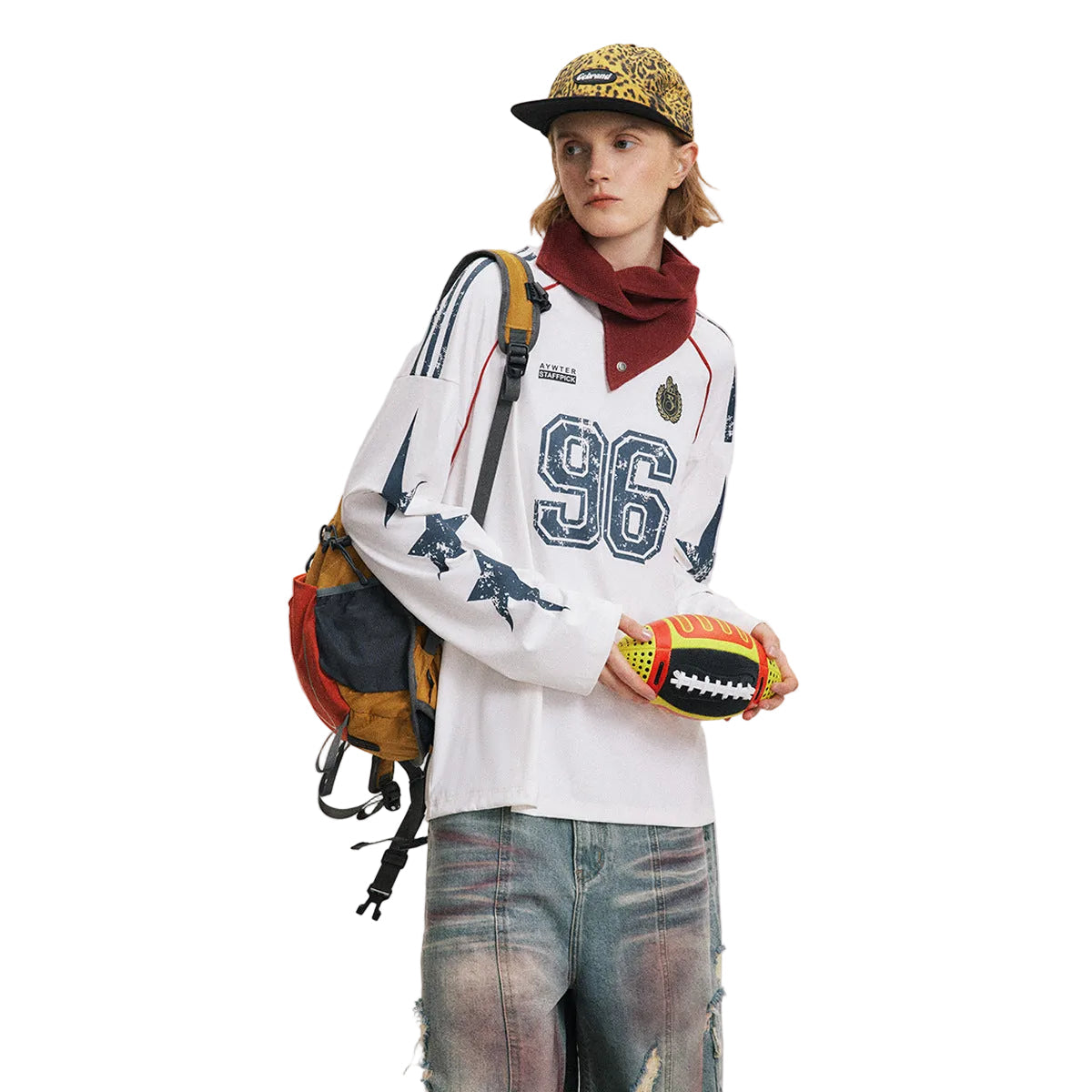 Women Activewear V-neck Sports Sweatshirt