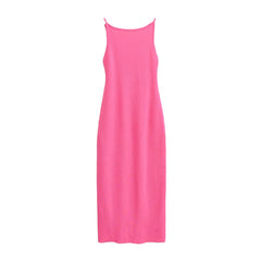 Women Casual Knit Strap Midi Dress