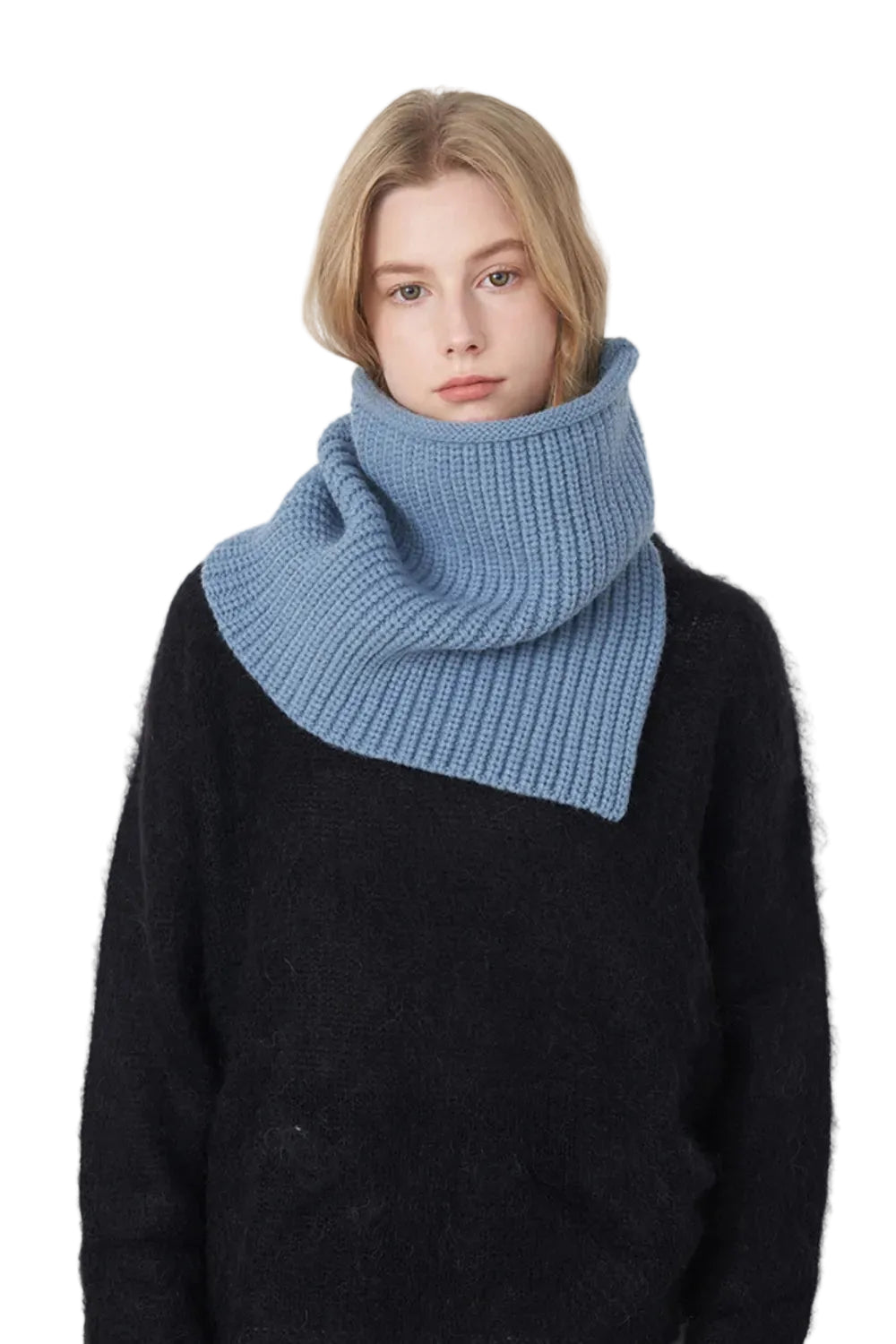 Accessories  Women Slit Pullover Knit Scarf