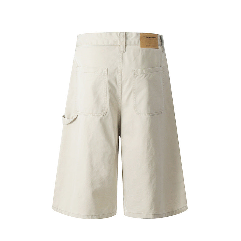 Men Ripped Design Denim Bermudas