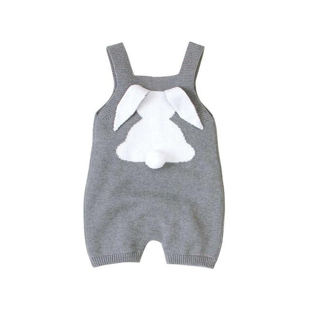 Baby Infant Bunny Rabbit Knitted Jumpsuits One Piece