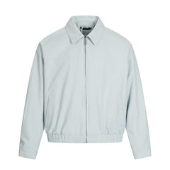 Men Cotton Casual Zip Up Long Sleeve Jacket