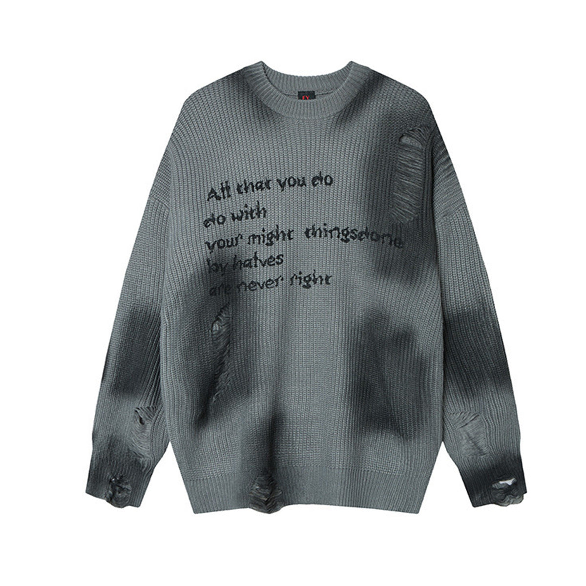Unisex Knitted Tie Dye Sweater