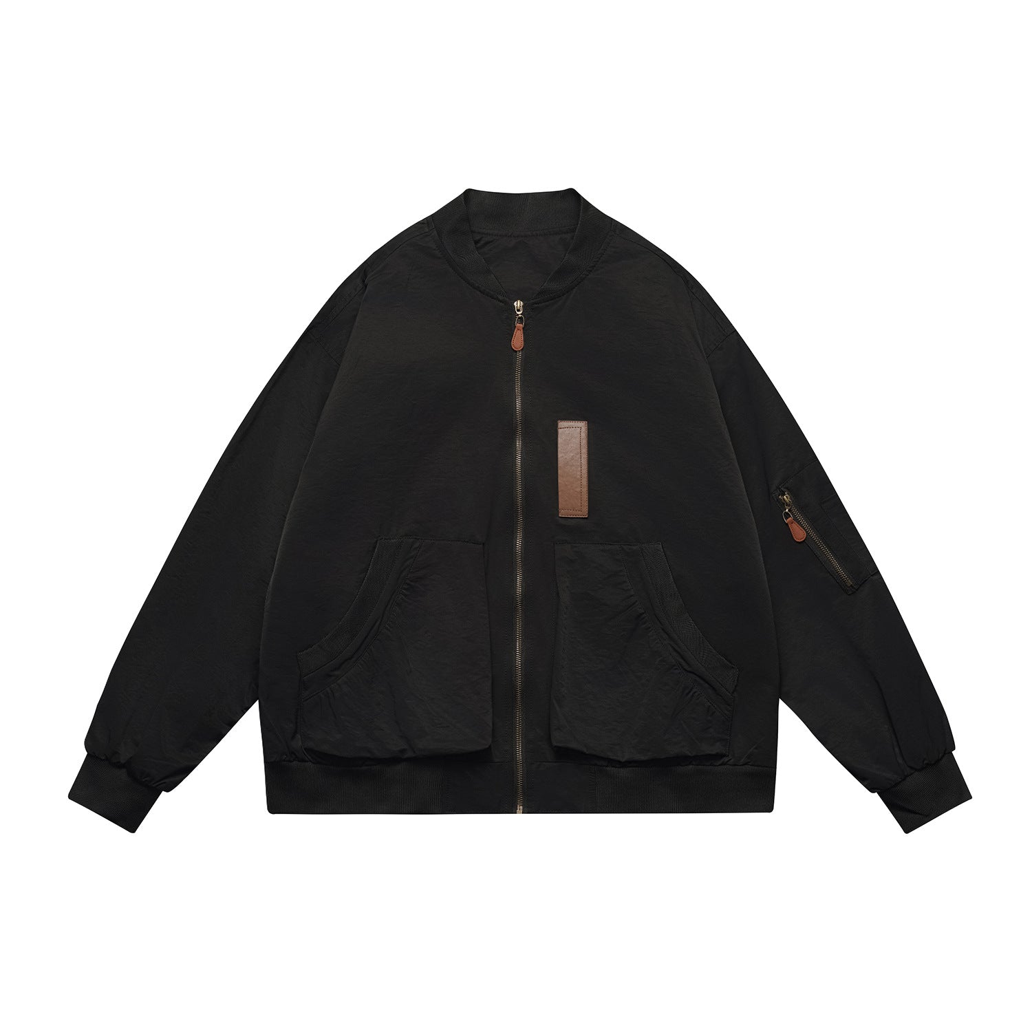 Men Multi-Pocket Loose Bomber Jacket