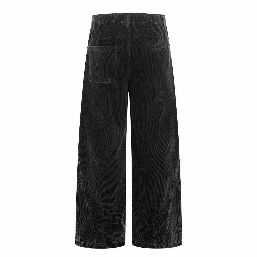 Men Corduroy Wide Leg Pants