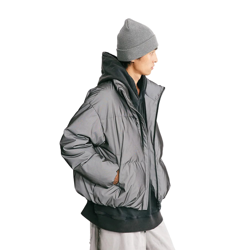 Unisex Stand up Collar Puffer Jacket