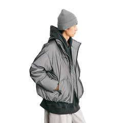 Unisex Stand up Collar Puffer Jacket