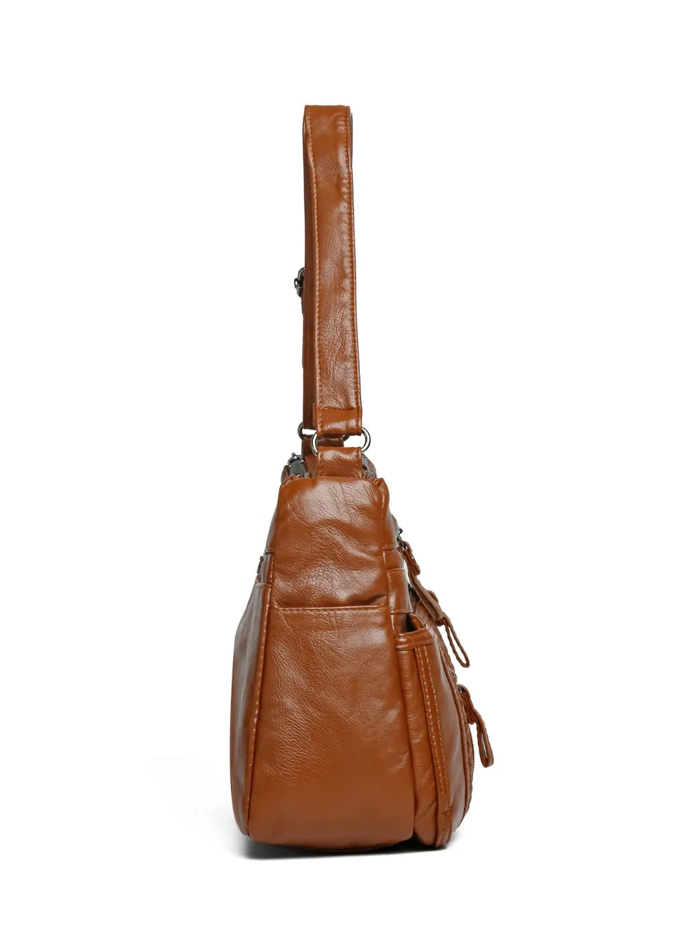 Accessories Women PU Leather Adjustable Strap Shoulder Bag