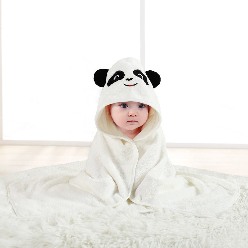 NewBorn Child Baby Cartoon Animal Face Hooded Towel