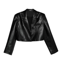 Women Black Pilot Leather Jacket