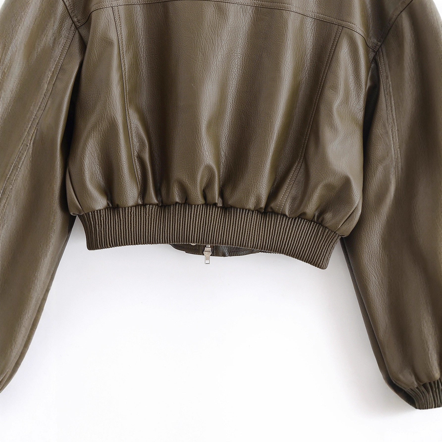Women Casual Retro PU Pilot Jacket