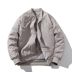 Unisex Casual Pilot Bomber Padded Jackets