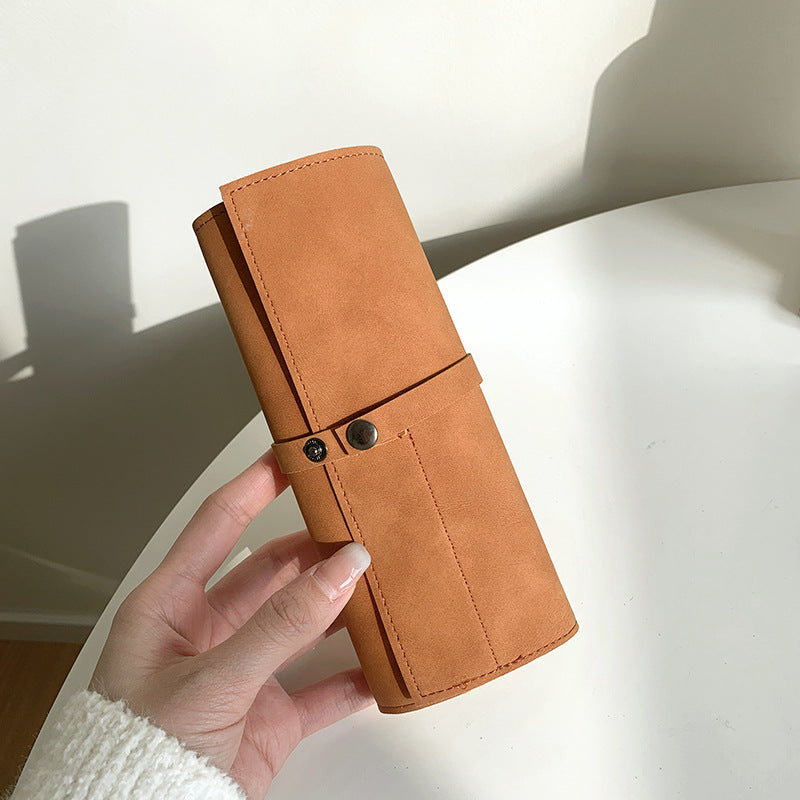 Accessories Wristband Matte PU Roll-Up Watch Organizer Case