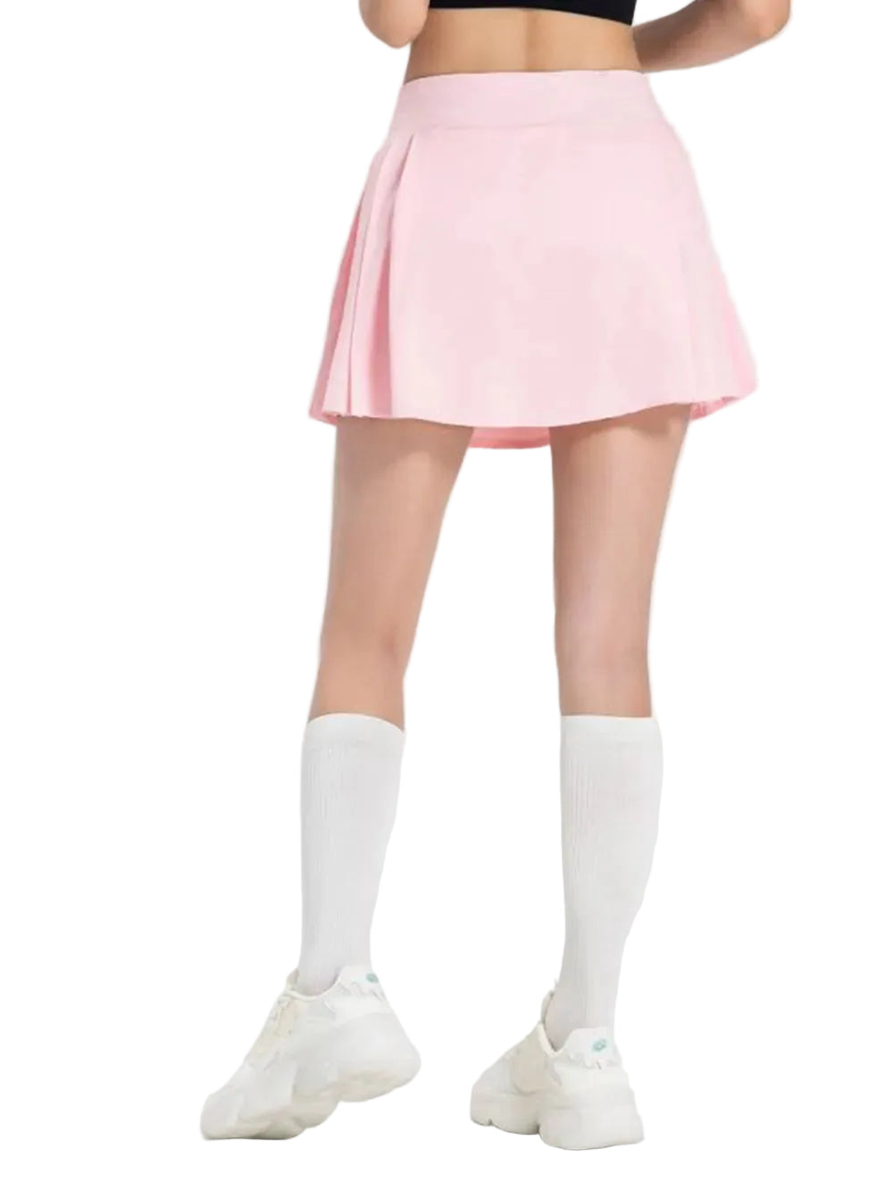 Women Pleated Mid-Rise Waist Active Skirt