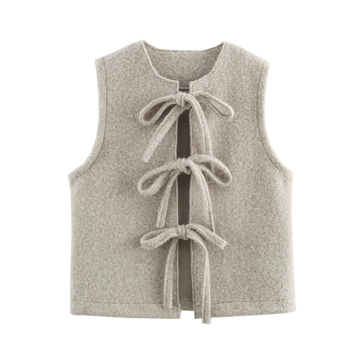Women Bow Shaped Sleeveless Vest Top