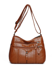 Accessories Women PU Leather Adjustable Strap Shoulder Bag