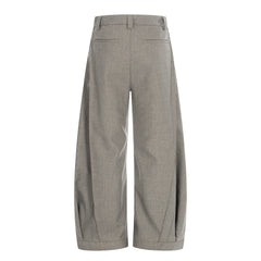 Men Casual Pleated Loose Wide Leg Pants