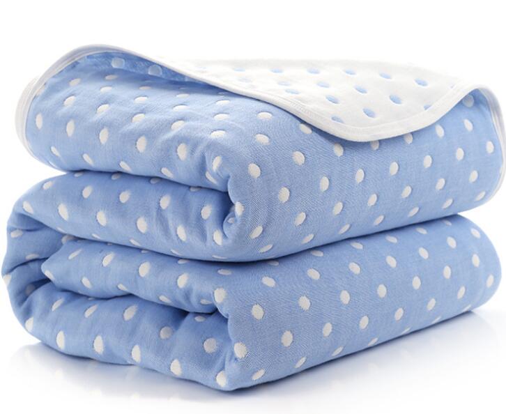 Newborn Muslin Cotton 6 Layers Thick Swaddle Receiving Blankets