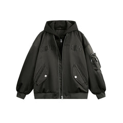 Men Trucker Double Sided Cargo Pocketed Jacket