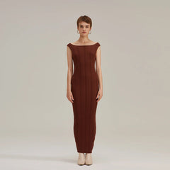 Women Summer Sleeveless Knitted Maxi Dress