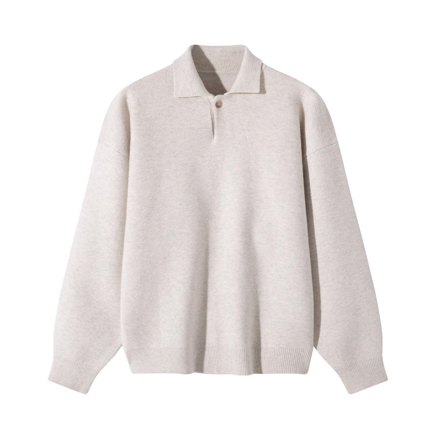 Men Crew Neck Fleece Knitwear Sweater